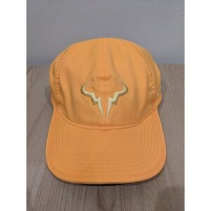 Nike Dri-FIT Rafa Nadal Tennis Club Cap Laser Orange FB5600-845 Size L/XL NWT